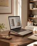 Ergonomic Wood Laptop Stand