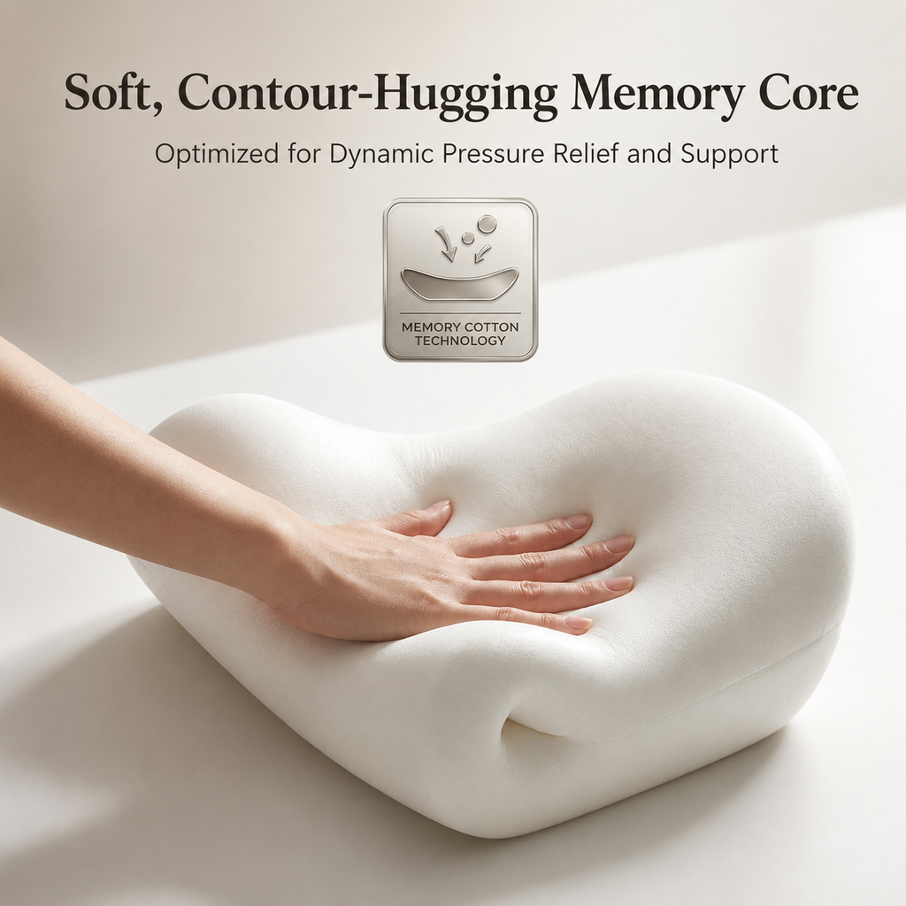 Memory Foam Lumbar Support + Neck Support
