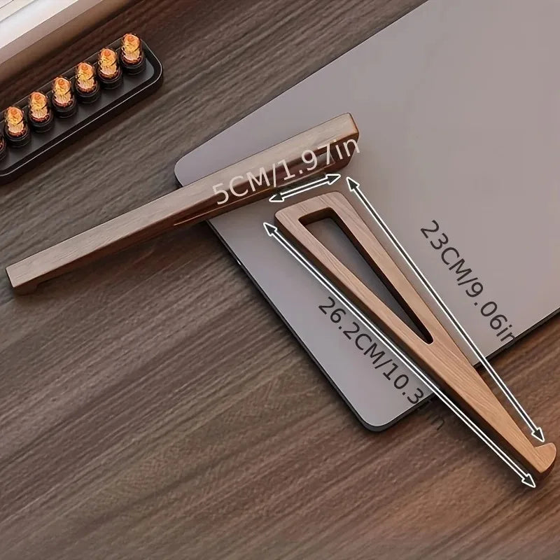 Ergonomic Wood Laptop Stand