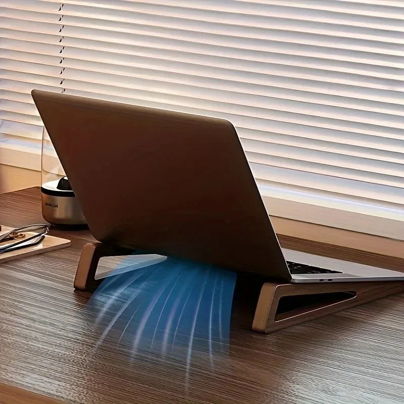 Ergonomic Wood Laptop Stand