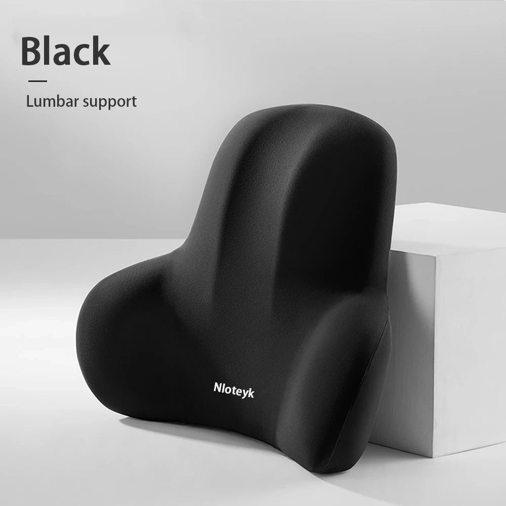 Memory Foam Lumbar Support + Neck Support